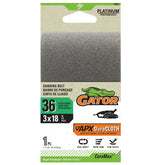 Gator 7083 Portable Sander Belt, 3 in W, 18 in L, 36 Grit, Ceramic Abrasive